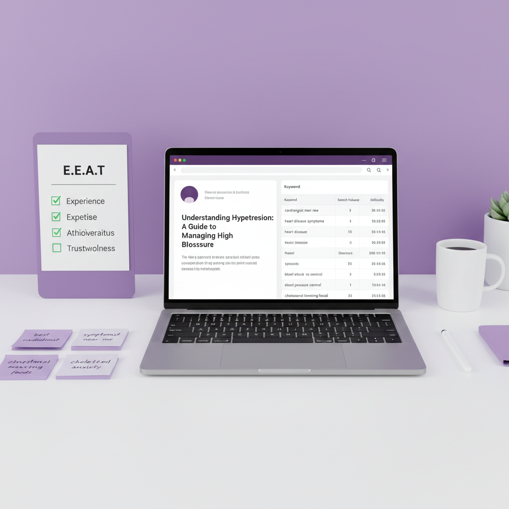 Content strategy workspace showing healthcare practice Google Business Profile post calendar with real practice updates and weekly publishing schedule